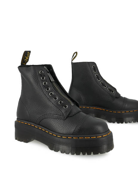 Bottines Sinclair En Cuir Dr martens Noir unisex 22564001 vue secondaire 3