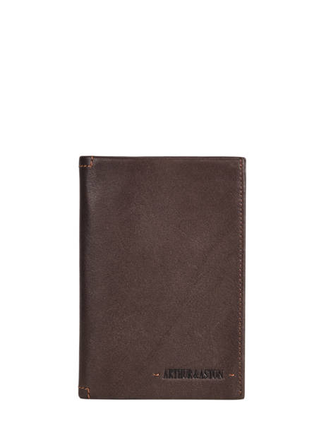 Leather Arthur Wallet Arthur & aston Brown johany 805