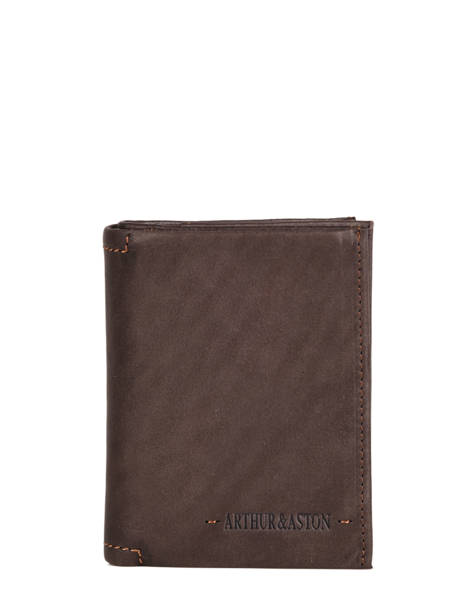 Leather Arthur Wallet Arthur & aston Brown johany 127