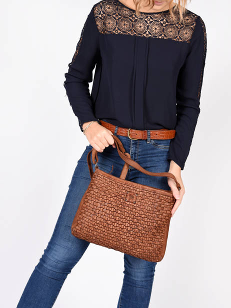Large Leather Crossbody Bag Heritage Biba Brown heritage KA2 other view 2