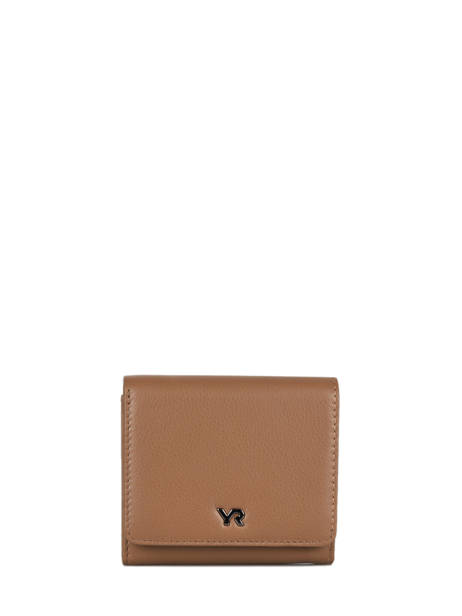 Wallet Leather Yves renard Brown foulonne 29402