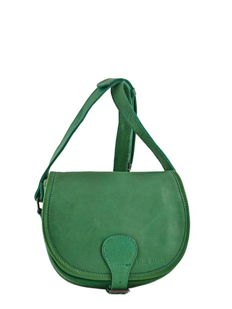 Sac Lebohemien Cuir Paul marius Vert vintage BOHEMIEN