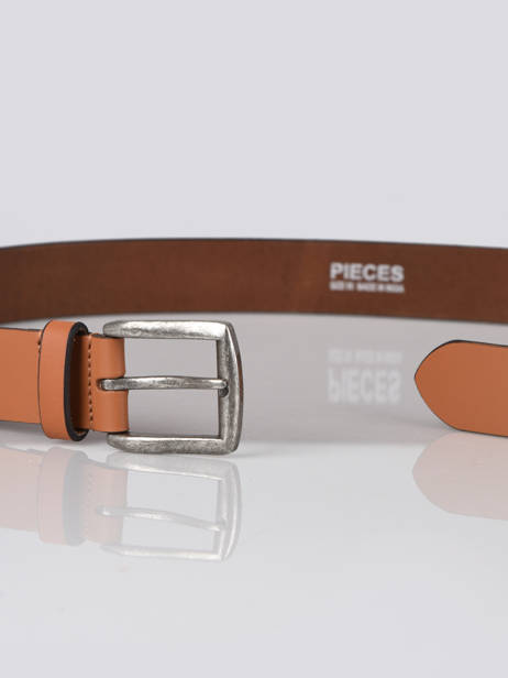 Ceinture Pieces Marron belt 17077744 vue secondaire 1