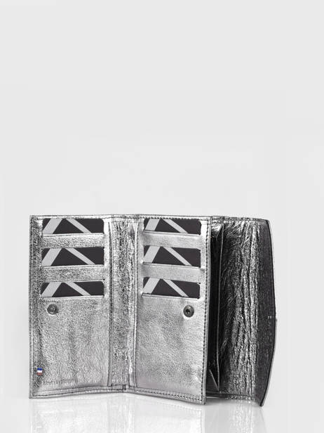 Leather Etincelle Irisée Portefeuille Etrier Silver etincelle irisee EETI469 other view 1