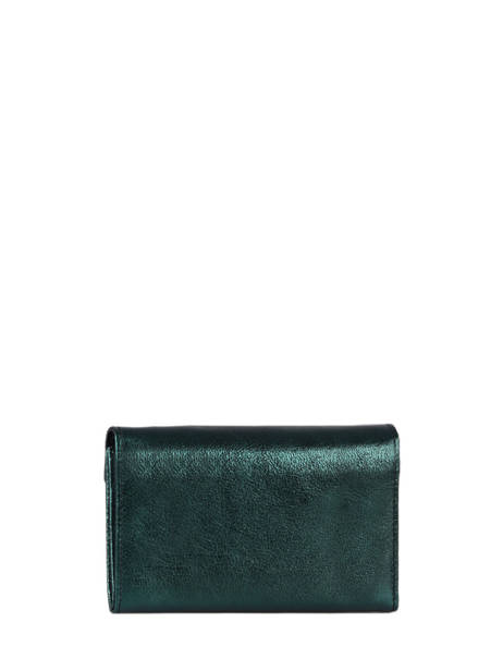 Leather Etincelle Irisée Portefeuille Etrier Green etincelle irisee EETI469 other view 2