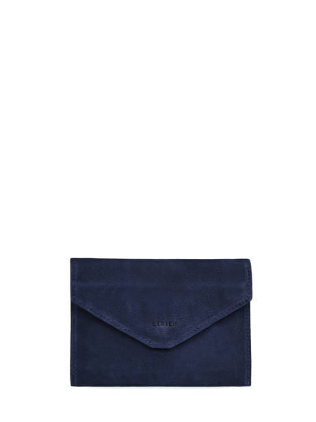 Leather Wallet Etincelle Nubuck Etrier Blue etincelle nubuck EETN054