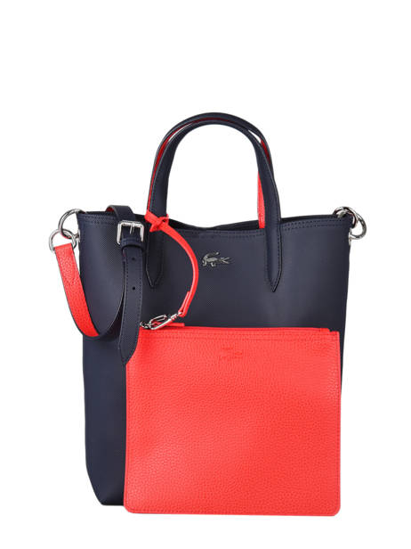 Sac Cabas A4 Reversible Anna Lacoste Bleu anna NF2991AA vue secondaire 1