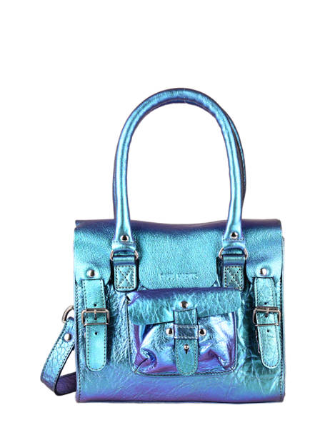 Small Leather Rive Gauche Scarabee Satchel Paul marius Blue scarabee RIVGSSCA