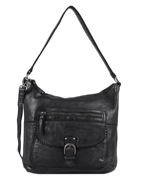 Shoulder Bag Utility Leather Basilic pepper Black utility BUTI02