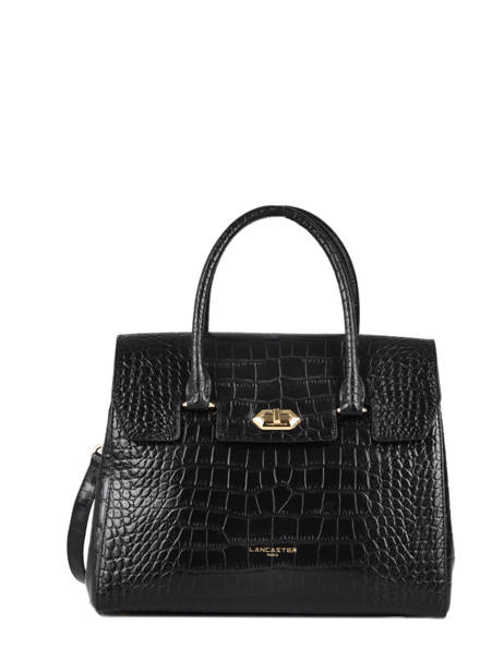 Sac Porté Main Exotic Lezard/croco Cuir Exotic Lezard/croco Cuir Lancaster Noir exotic lezard/croco 85