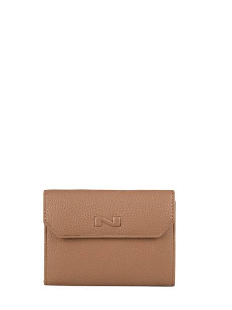 Portefeuille Original N 2 Compartiments Cuir Nathan baume Marron original n 413N