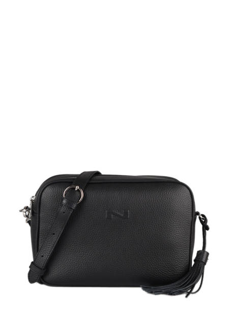 Sac Bandoulière Camera Bag Cuir Nathan baume Noir nathan 2