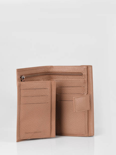 Wallet Leather Nathan baume Brown grained 410N other view 1