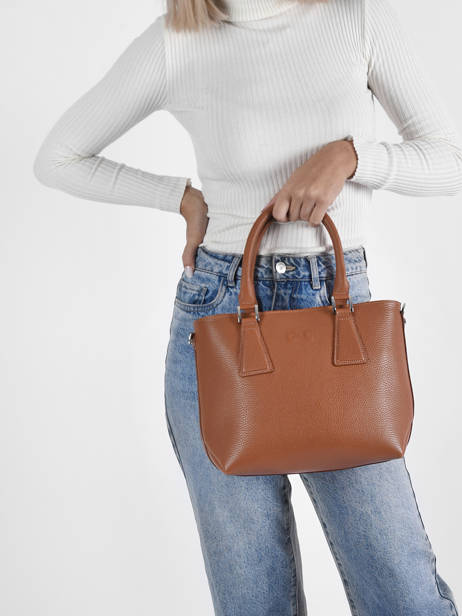 Leather Courtney Top-handle Bag Nathan baume Brown event 4 other view 2