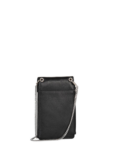 Leather Foulonné Pia Phone Bag Lancaster Black foulonne pm 27 other view 3