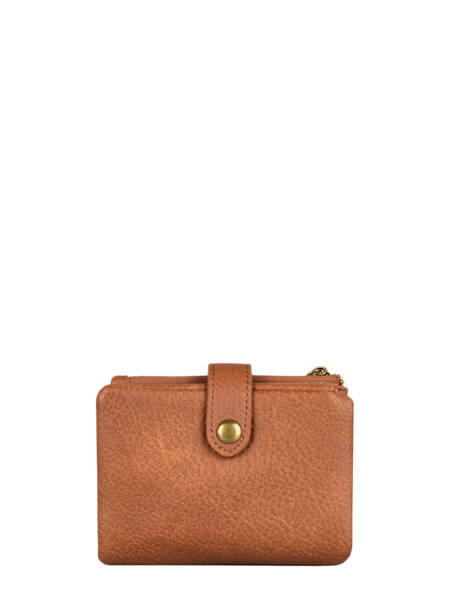 Coin Purse With Card Holder Miniprix Brown soft 376