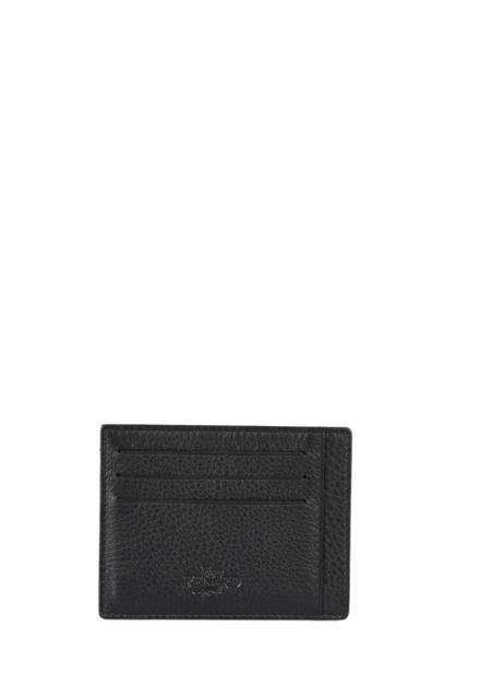 Leather Foulonné Cardholder Yves renard Black foulonne 2330
