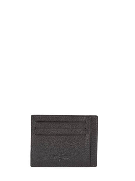 Leather Foulonné Cardholder Yves renard Brown foulonne 2330