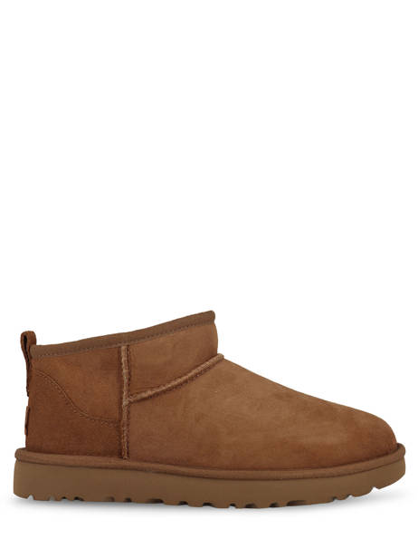 Boots Classic Ultra Mini In Leather Ugg Brown women 1116109 other view 1