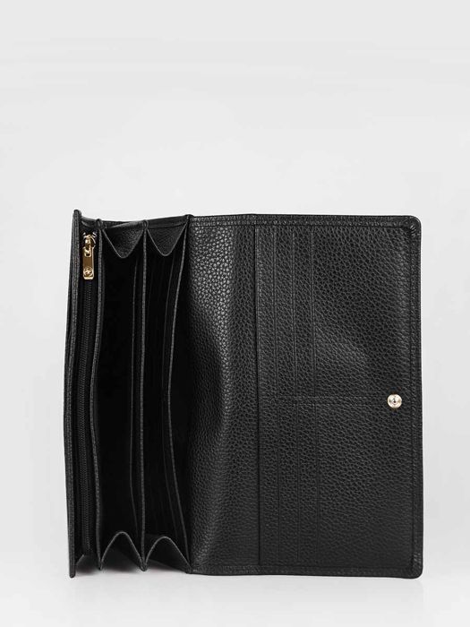 Longchamp Le foulonné Wallet Black