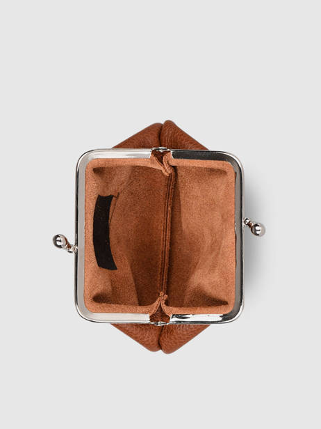 Leather Madras Coin Purse Etrier Brown madras EMAD654 other view 1