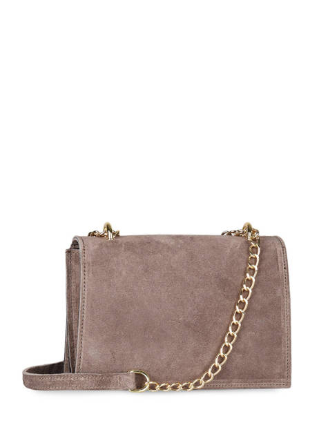 Sac Bandouliere Velvet Cuir Milano Beige velvet VE21121 vue secondaire 4