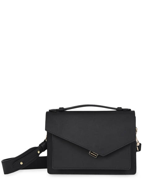 Sac Bandoulière Zoé Cuir Lancaster Noir zoe 10