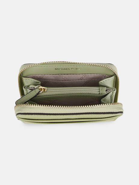 Porte-monnaie Jetset Cuir Michael kors Vert money pieces S1LT9Z1L vue secondaire 1