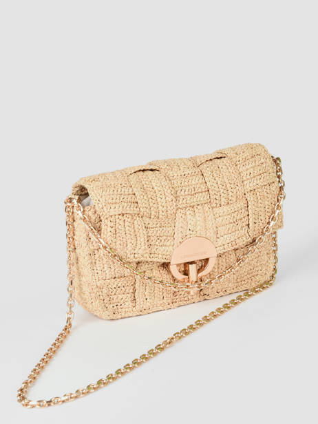 Raffia Moon Damier Crossbody Bag Vanessa bruno Beige moon raphia 68V40533 other view 1