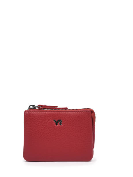 Leather Foulonné Wallet Yves renard Red foulonne 29460
