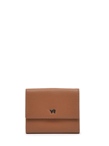 Leather Foulonné Wallet Yves renard Brown foulonne 29482