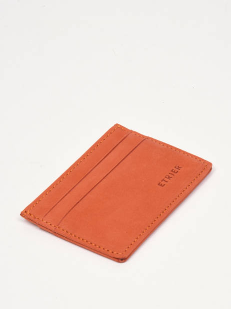 Porte-cartes 4 Cartes Etincelle Nubuck Cuir Etrier Orange etincelle nubuck EETN011 vue secondaire 1