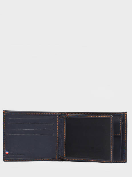 Wallet With Coin Purse Paris Leather Etrier Blue paris EPAR121 other view 1