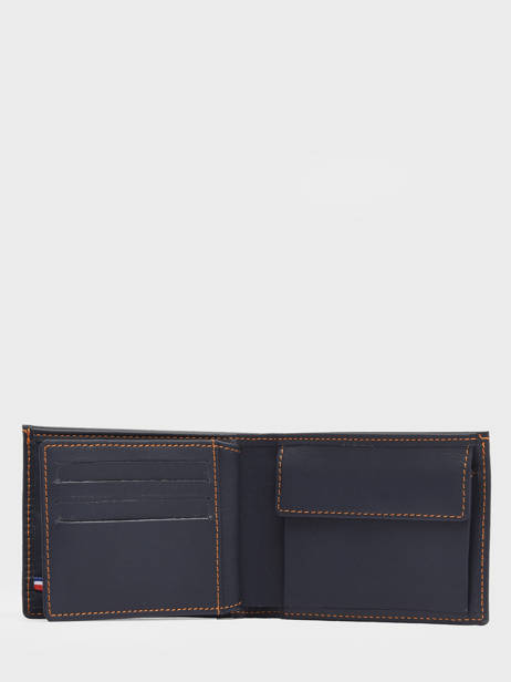 Wallet With Coin Purse Paris Leather Etrier Blue paris EPAR121 other view 2