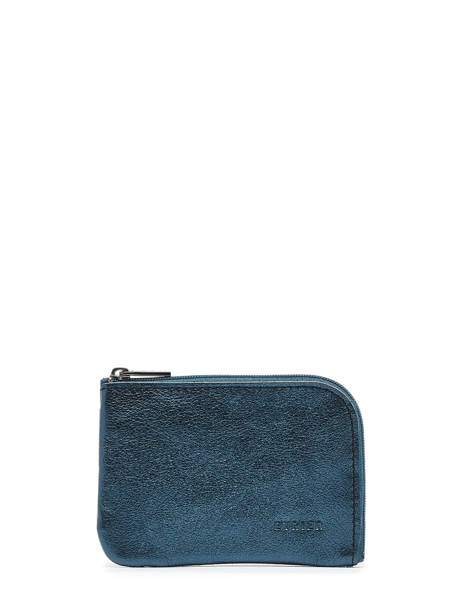 Coin Purse Leather Etincelle Irisée Etrier Green etincelle irisee EETI811