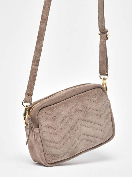 Crossbody Bag Velvet Suede Milano Beige velvet VE19111G other view 2