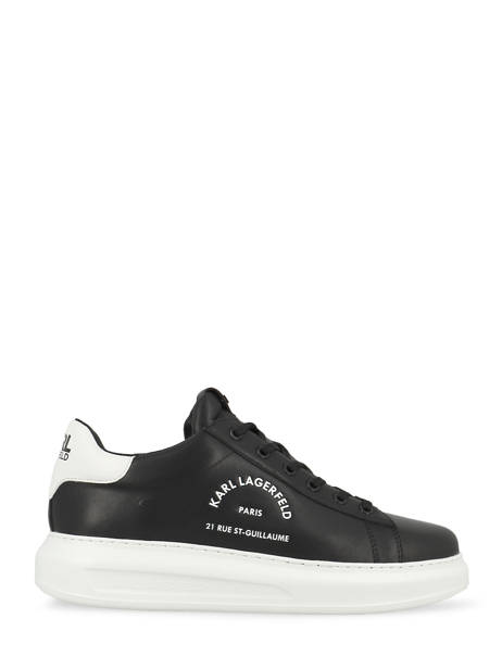 Sneakers Kapri Men Maison In Leather Karl lagerfeld Black men KL52538