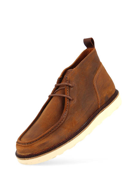 Chaussures Derbies Dock Desert En Cuir Schmoove Marron men EFIS04AY vue secondaire 1