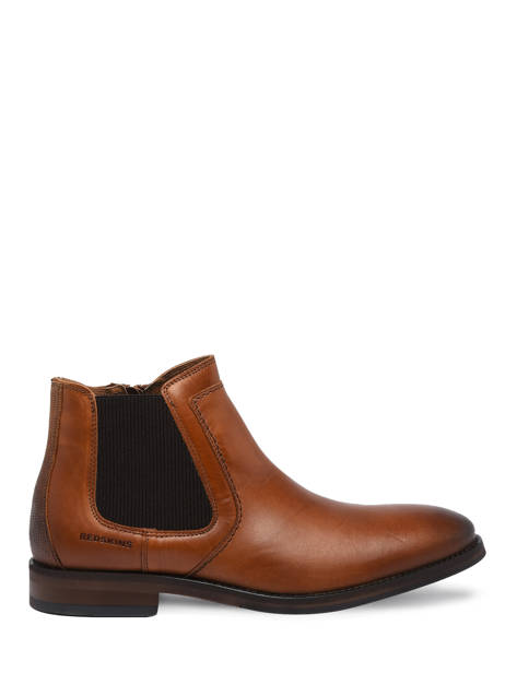 Boots Chelsea Papyrus En Cuir Redskins Marron men PAPYRUS