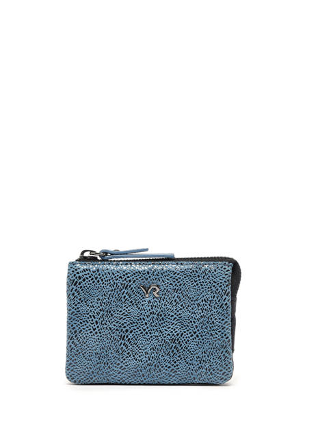 Leather Foulonné Wallet Yves renard Blue foulonne 29460