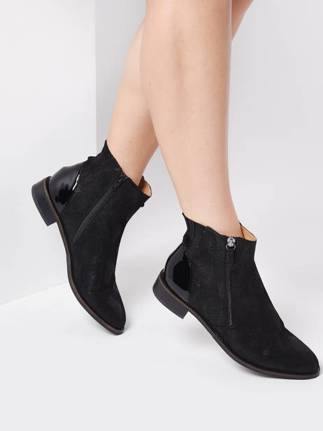 Bottines Sodani En Cuir Mam'zelle Noir women SODANI vue secondaire 2