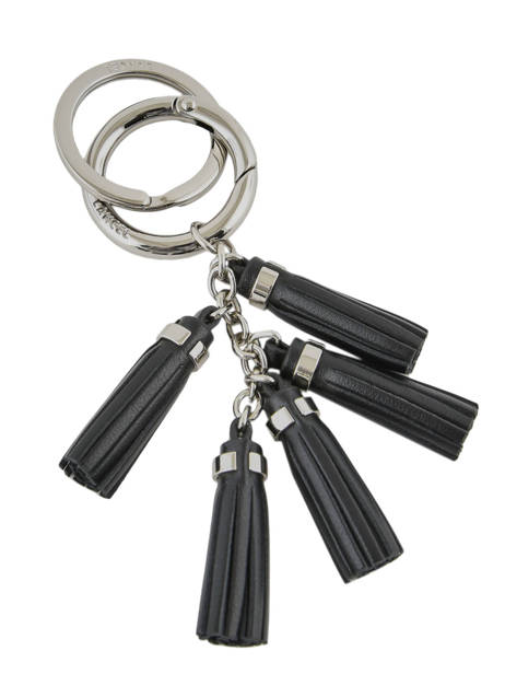 Leather Pompon Charm Lancel Black charms A07304