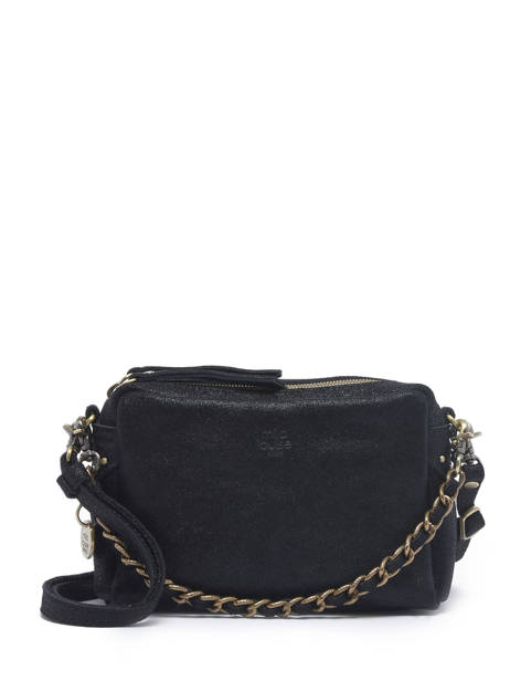 Crossbody Bag Vintage Leather Mila louise Black vintage 23673XSX