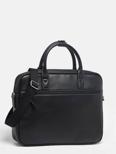 Business Bag Foulonné Leather Etrier Black foulonne EFOU8151 other view 4