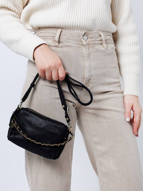 Crossbody Bag Vintage Leather Mila louise Black vintage 23673XSX other view 1