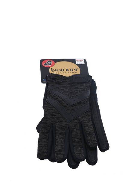 Gants Extensible Isotoner Noir gant 23094