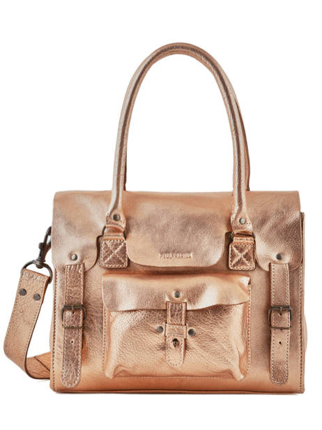 Sac Lerive Gauche M  Cuir Paul marius Rose vintage M