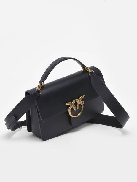 Sac Porté épaule Love Bag Icon Cuir Pinko Noir love bag icon A0F1 vue secondaire 2