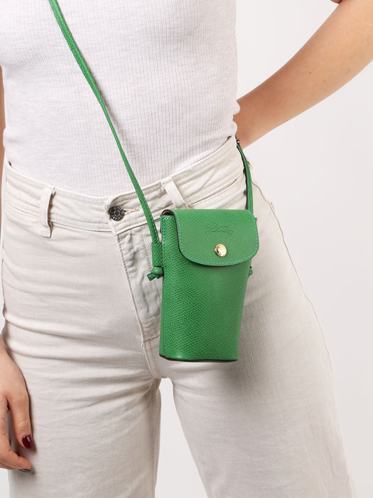 Longchamp Epure Ipod case / cd holder Green