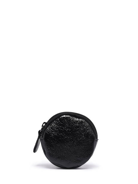 Round Leather Nine Coin Purse Milano Black nine NI21127N